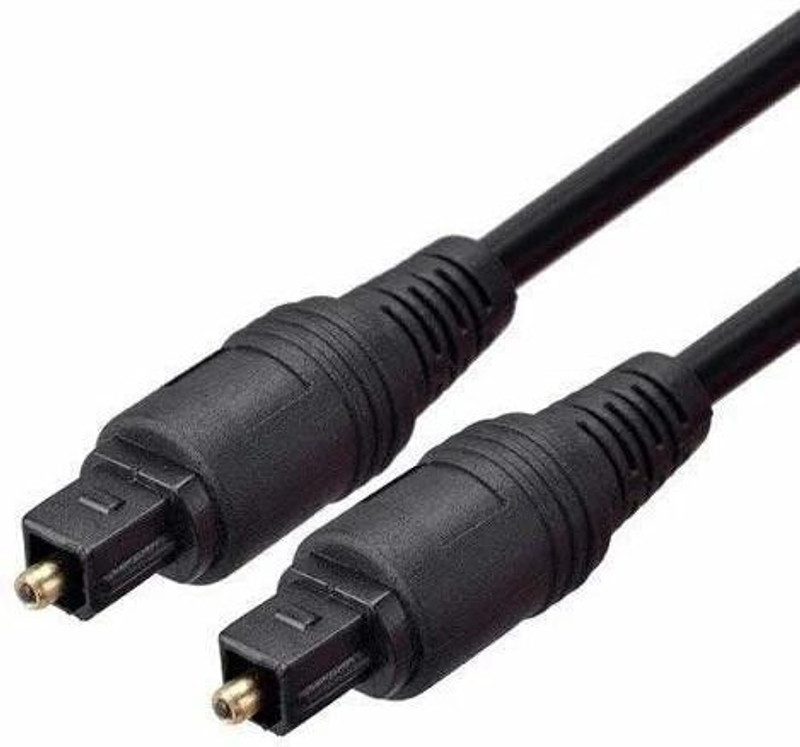 Sancy TV-out Cable Digital Fiber Optical Optic Audio SPDIF MD DVD TosLink Cable Lead Cord(Black, For Home Theater, 1.5 m)