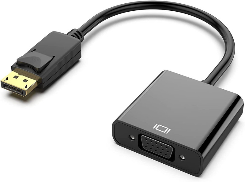 Tobo  TV-out Cable Display Port DP Male to VGA Female Adapter Cable Desktop, Laptop TD-260TC(Black, For Laptop)