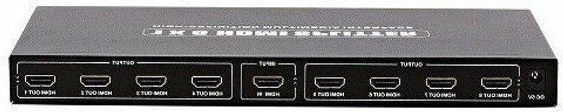 GoodsBazaar  TV-out Cable 8 port hdmi splitter 2k*4k(1in 8out)(Black, For TV)