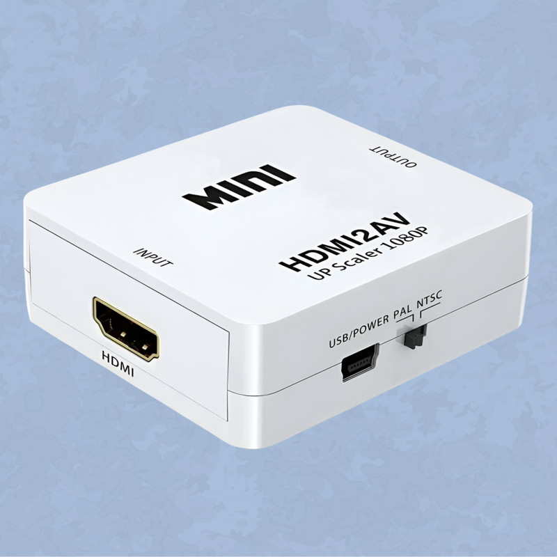 SDMINITEK  TV-out Cable HDMI to AV Converter With HDMI2AV 1080P Adapter Connector(White, For TV)