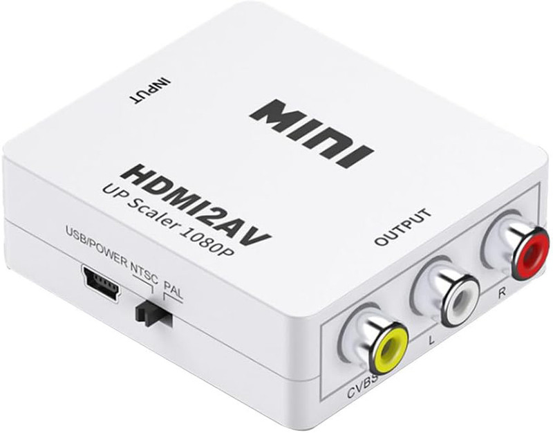 NeroEdge  TV-out Cable MINI HDMI2AV hdmi to av HD Video Converter(White, For TV)