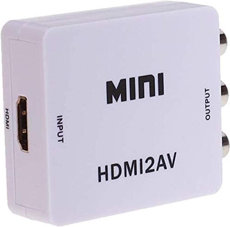 NeroEdge TV-out Cable MINI HDMI2AV ( hdmi to av converter) HD Video Converter(White, For TV)