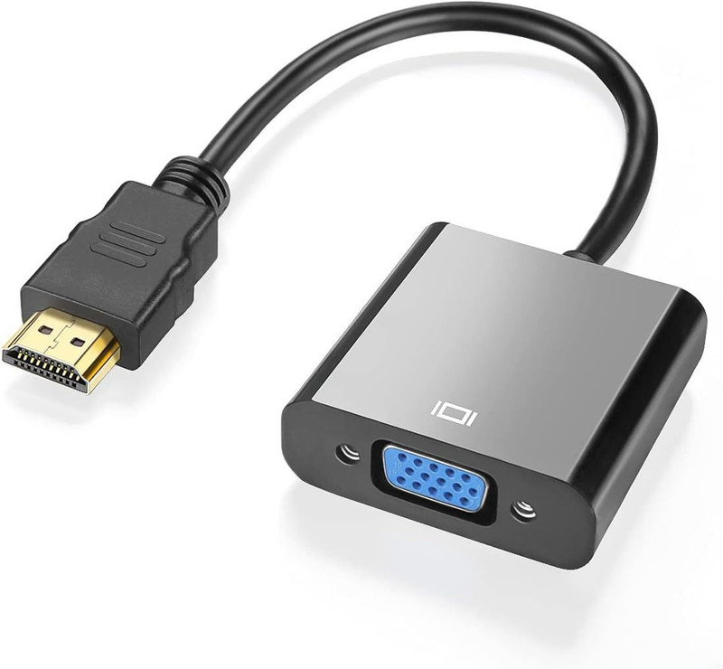 NeroEdge  TV-out Cable HDMI to VGA Adapter High-Speed 1080P HDTV Converter Male to Female with Audio(Black, For TV)