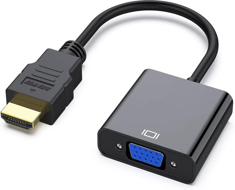NeroEdge  TV-out Cable Hdmi to Vga cable for monitor converter Cable 1080P HDTV HDMI to VGA Adapter(Black, For TV)