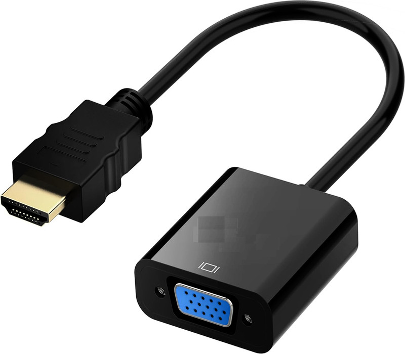NeroEdge  TV-out Cable HDMI to VGA Converter Cable 1080P Active HDTV HDMI to VGA Adapter(Black, For TV)