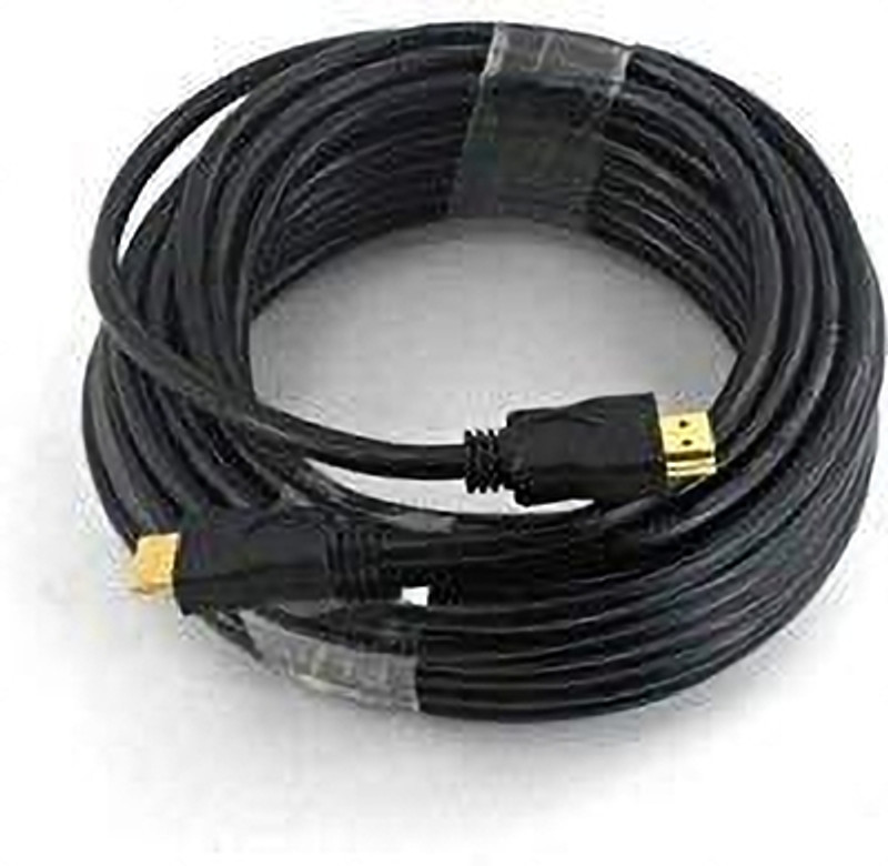 Malati  TV-out Cable 15 Meter HDMI Male to HDMI Male Cable High Speed 3D Full HD 1080p HDMI Cable(Black, For TV, 15 m)