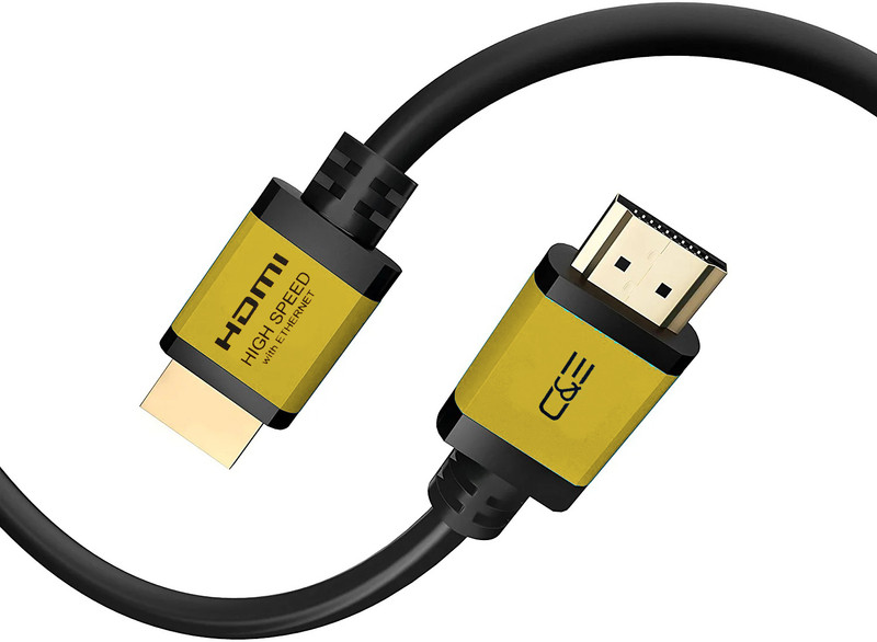C & E TV-out Cable 40 ft Ultra 4K HDMI Cable 60Hz HDR, High Speed 18 Gbps(Golden, For TV, 12.192 m)