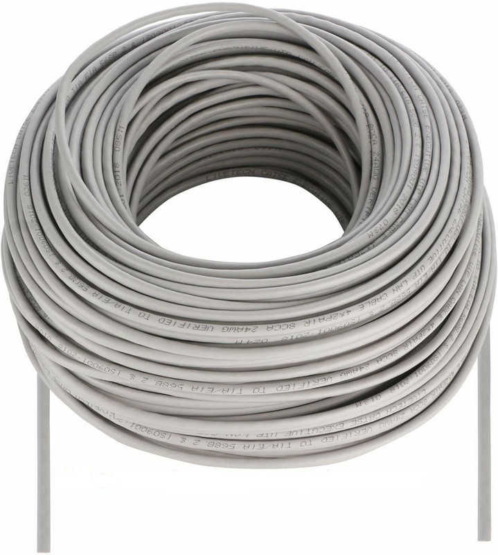 JAMUS TV-out Cable Cat6 Ethernet Cable 180 Meter Ethernet/LAN/Network/Internet Cable(Grey, For Computer, 180 m)