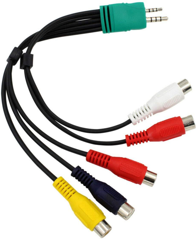 Adhvik TV-out Cable Samsung LED TV CBF Signal AV Component Adapter Cable(BN39-01154W)(SP)(Multicolor, For TV, 0.5 m)