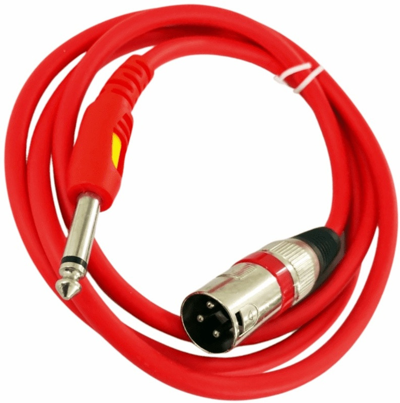 BALRAMA 3 Pin XLR Male to P38 Mono Jack Cable 3 Pin Mic Xlr Cable Male to P-38 Mono Male Straight XLR Patch Cable(1.5 m in Length)