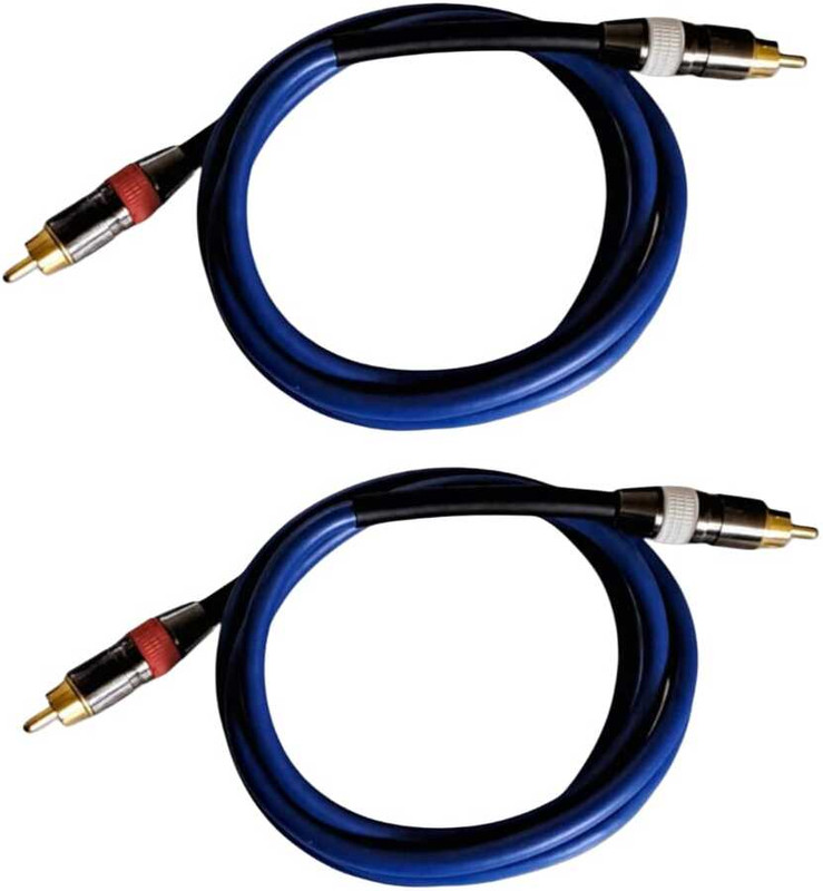 MORTAS  TV-out Cable rca to rca Home theater cable with GOLD_ PLATED Audio extension cable 1.5m(Blue, For Home Theater, 1.5 m)