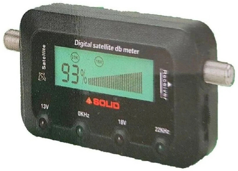 BALRAMA Solid SF-252 Digital Satellite dB Meter Signal Strength Quality of Dish Antenna Digital Multimeter(Black 2000 Counts)