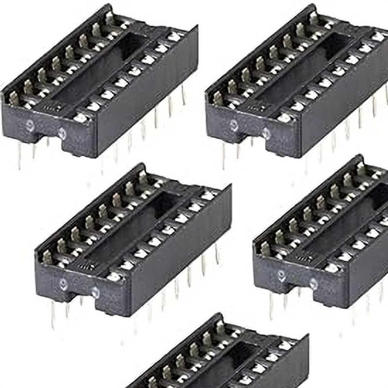 Rahulelectronic TV-out Cable (Pack of 5) 16 Pin 2.54mm Dip Ic Socket(Black, For TV)