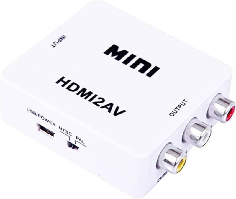 TrustEdge  TV-out Cable HDMI to AV 3RCA Composite Video Audio Converter(White, For TV)