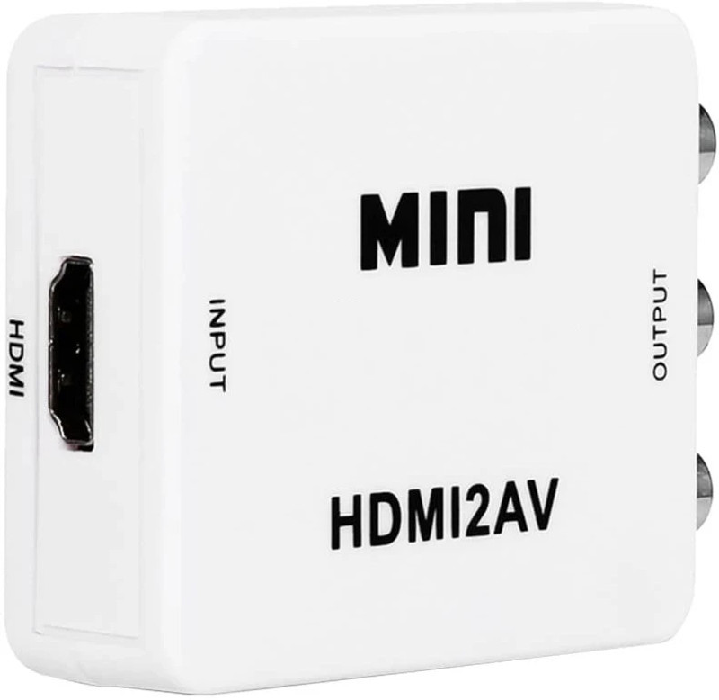 SDMINITEK  TV-out Cable HDMI to AV Converter 1080p | HDMI2AV to RCA Adapter for TV(White, For TV, 0.5 m)