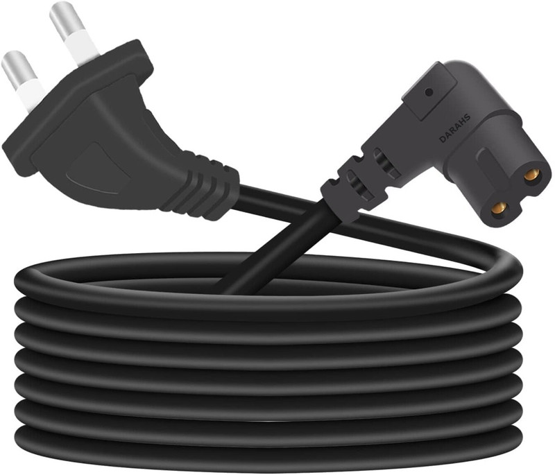 Darahs TV-out Cable 90 Degree L-Shaped for Philips Toshiba LG hisense Sharp Samsung Panasonic(Black 1.5 Meter, For TV, 1.5 m)