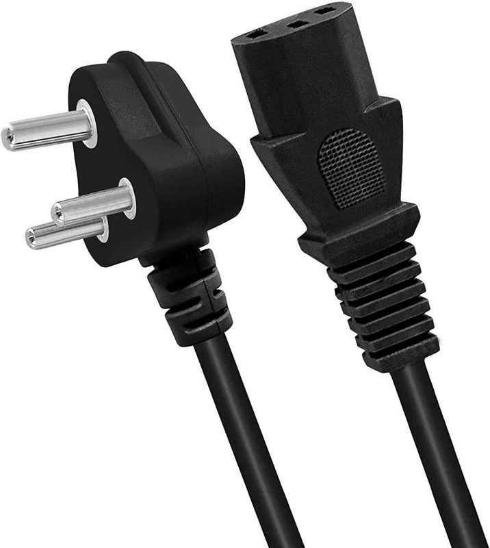 Zoomstore TV-out Cable Desktop Computer Power Cable(Black, For Computer, 1.5 m)