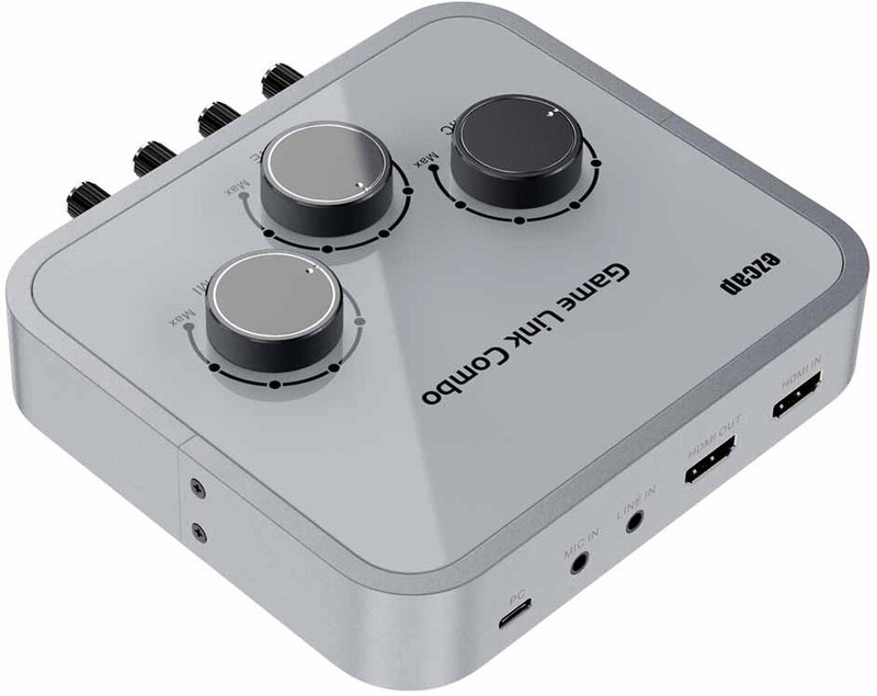 microware  TV-out Cable Game Link Combo 4K HDMI Video Capture Live Streaming Record 4K@30 FPS(PS5,PS4)(Silver, For Camera)