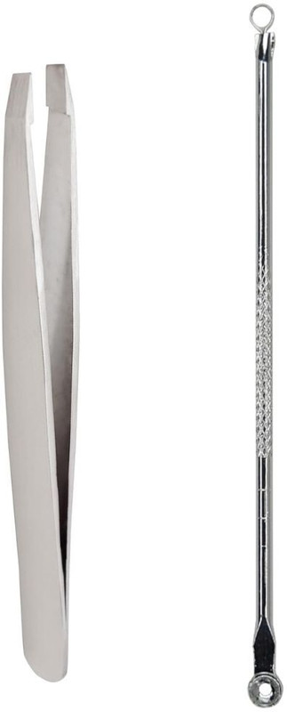 Omidazzle Face Accessories Combo – Tweezer & Blackhead Remover Tool (Pack of 2)