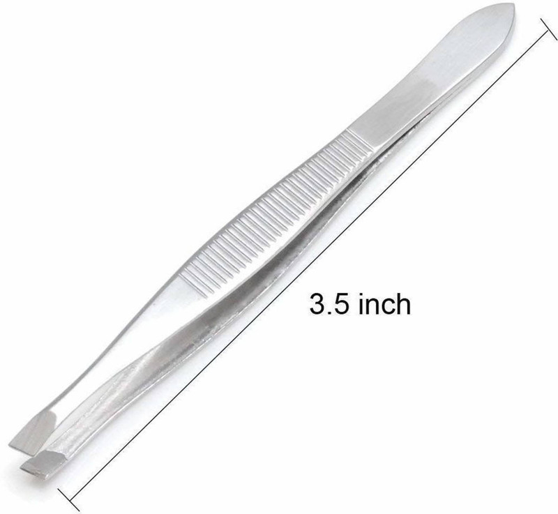 flamgam Eyebrow Set For Men And Women, Slant Tip, Flat Tip And Pointed Tip Hair Plucker