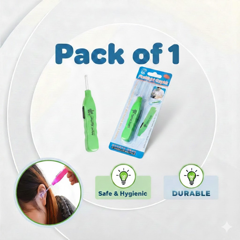 yemaksh LED Ear Cleaner Tweezers with Flashlight Safe Ear Wax Removal Tool (Pack of 1)