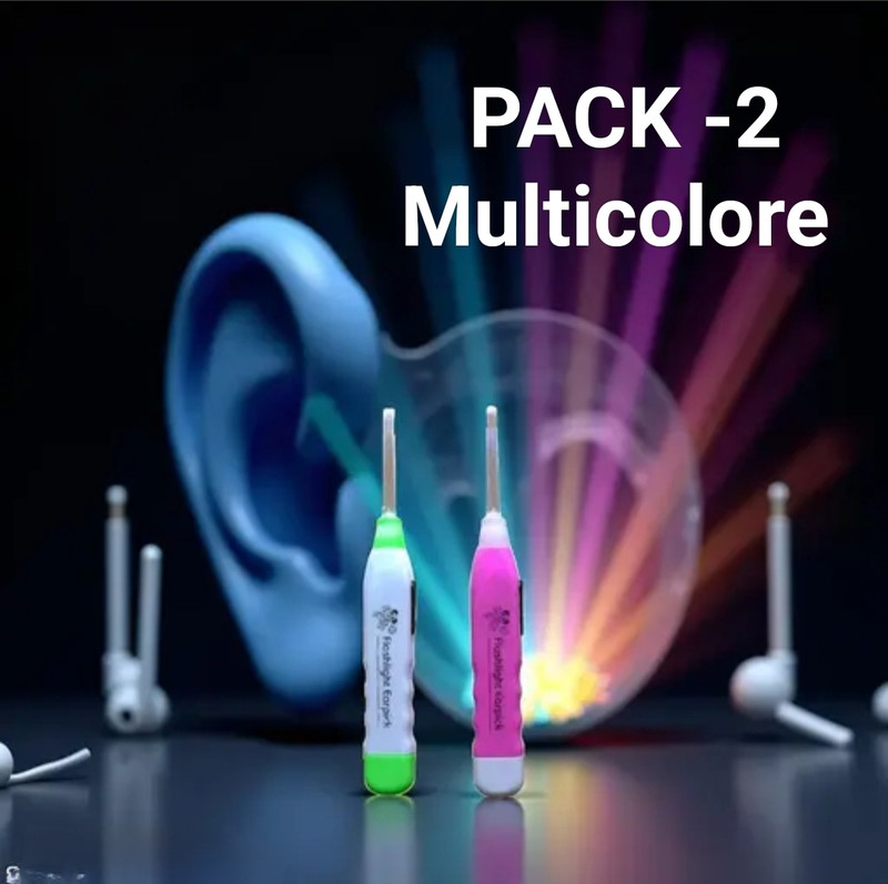UTMHUB Ear Cleaning Buds, Ear Cleaner Tools( PACK -2, Multicolore)