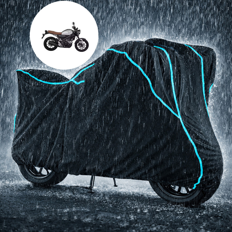 Duffel Waterproof Two Wheeler Cover for Yamaha(XSR155 BS6, Black)