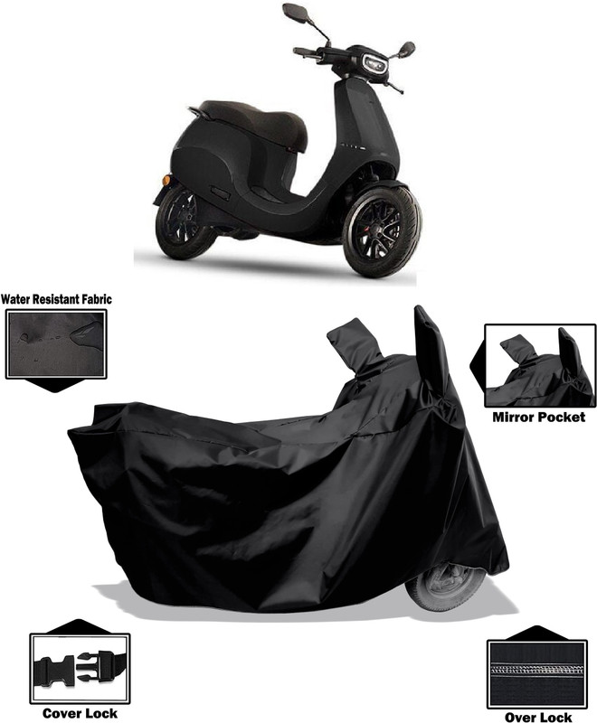 CoverXpert Two Wheeler Cover for Ola(Electric Scooter, Black)