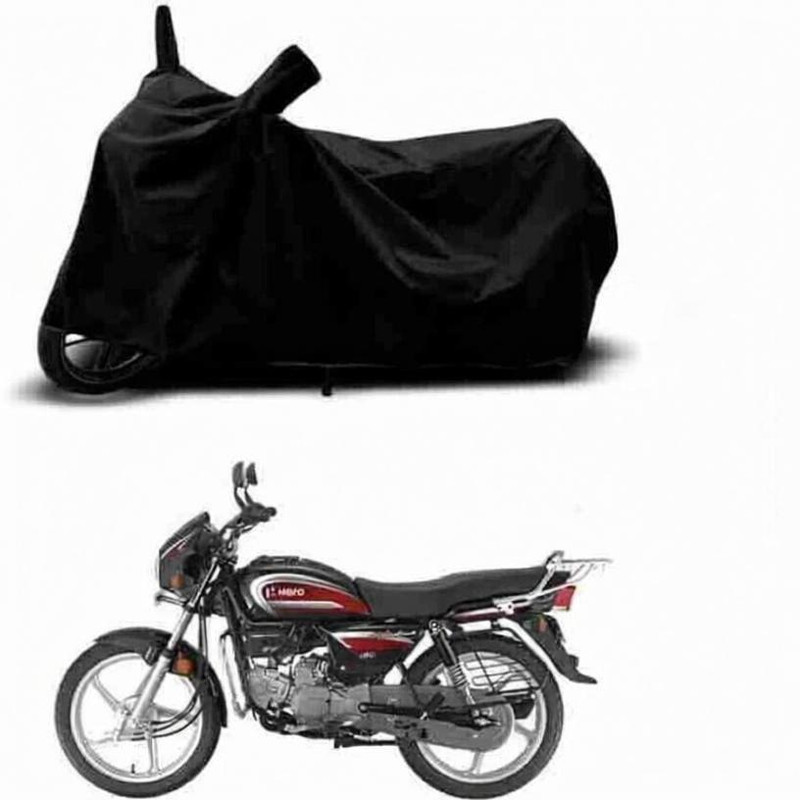 Trendymart Waterproof Two Wheeler Cover for Hero(Splendor, Black)