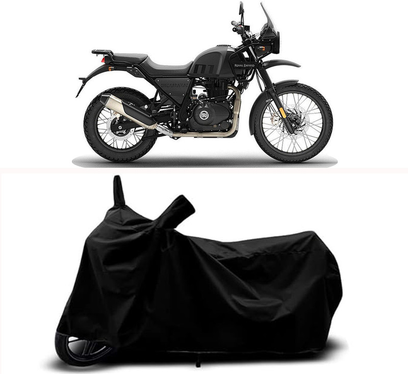 RABABLI Waterproof Two Wheeler Cover for Royal Enfield(Himalayan 411, Black)