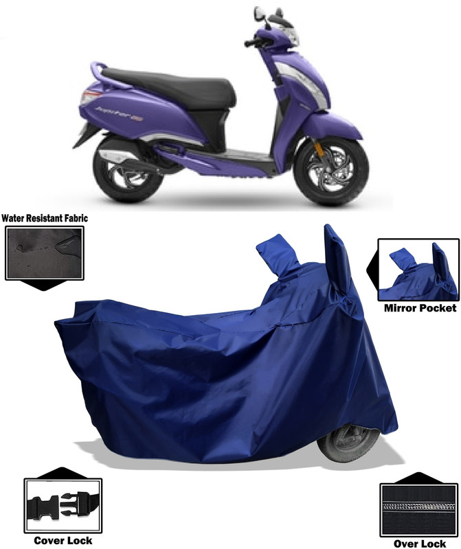Amexride Two Wheeler Cover for TVS(Jupiter 125, Blue)