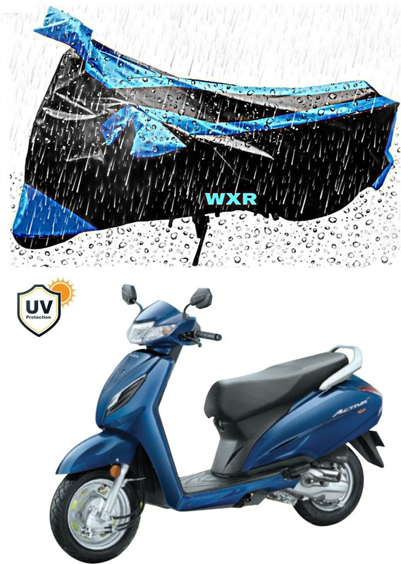 WXR Waterproof Two Wheeler Cover for Honda(Activa 6G, Black, Blue)