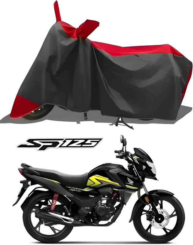 Autowish Waterproof Two Wheeler Cover for Honda(SP 125, Grey, Red)