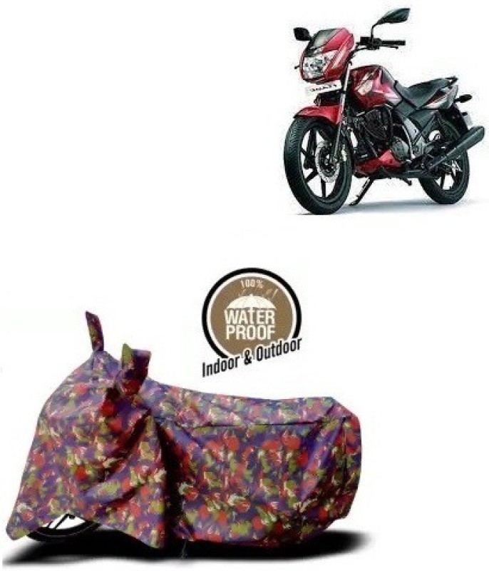 OliverX Waterproof Two Wheeler Cover for TVS(Flame, Red)