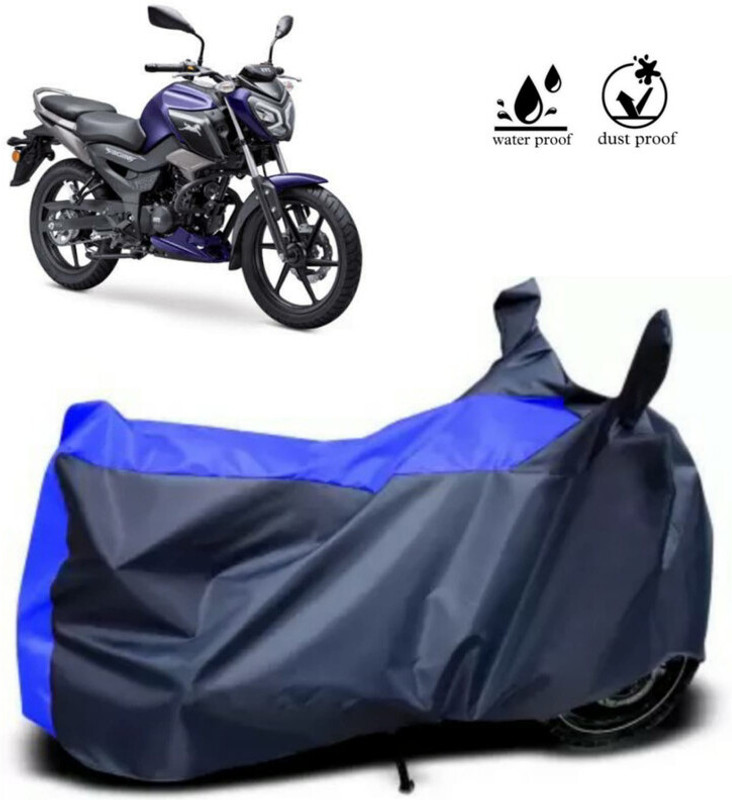 BS Autohub Waterproof Two Wheeler Cover for TVS(Raider, Black)