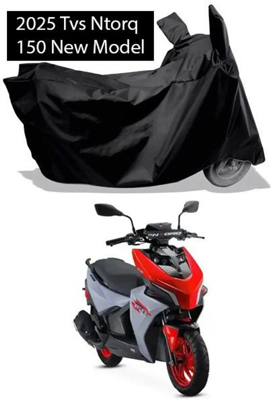 Amexride Two Wheeler Cover for TVS(NTORQ, Black)