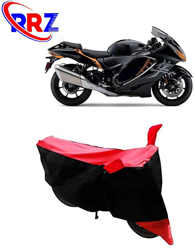 RRZ Waterproof Two Wheeler Cover for Suzuki(Hayabusa, Black, Red)