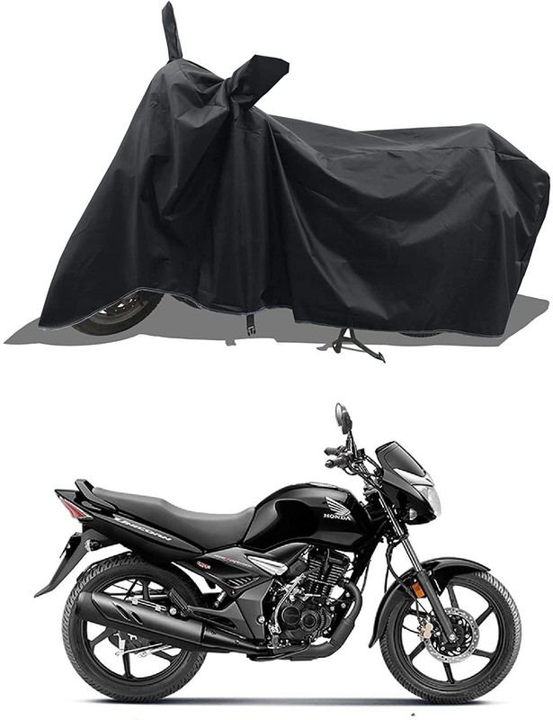 AutoGalaxy Waterproof Two Wheeler Cover for Honda(Unicorn, Black)