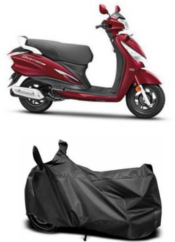 AUTOCAD Waterproof Two Wheeler Cover for Hero(Destini 125, Black)