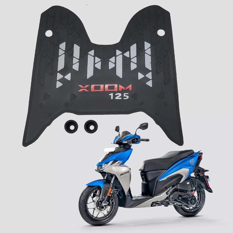 KONAYA Xoom 125 3D Color Footmat Washable Floor Mat/Foot Mat for Hero Two Wheeler Mat