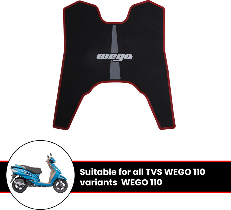 Grandbiker Foot Mat Rubber Anti Skid Floor Mat TVS Wego Two Wheeler Mat