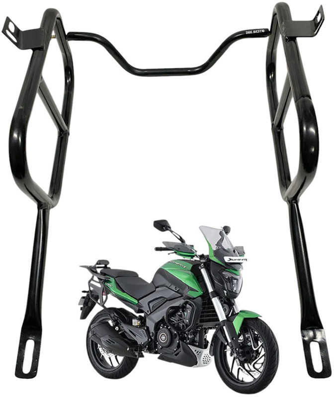 Dhe Best Bike Premium Side Saddle Stay /Bag Mounting Black For Bajaj Dominar 400 Double-side Black Iron Motorbike Saddlebag