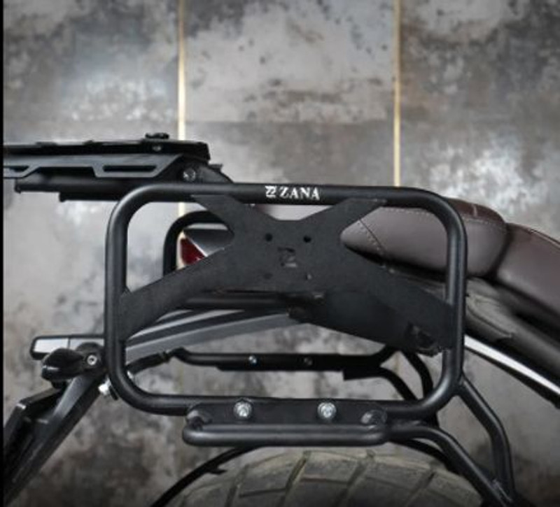 Zana SADDLE STAY LH & RH BLACK FOR SPEED 400 Double-side Black Aluminium Motorbike Saddlebag(35 L)