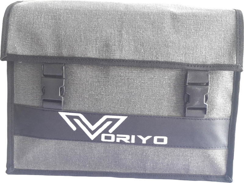 Voriyo Bike Saddle Bag Waterproof Motorcycle Saddlebag/Polyester Saddle Bag Grey Polyester Motorbike Saddlebag(20 L)