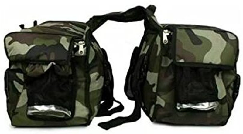 NIYAMAT Waterproof Double-side 2 Wheeler Reckless Saddlebags - Luggage Touring Bag Double-side Multicolor Fabric Motorbike Saddlebag(60 L)
