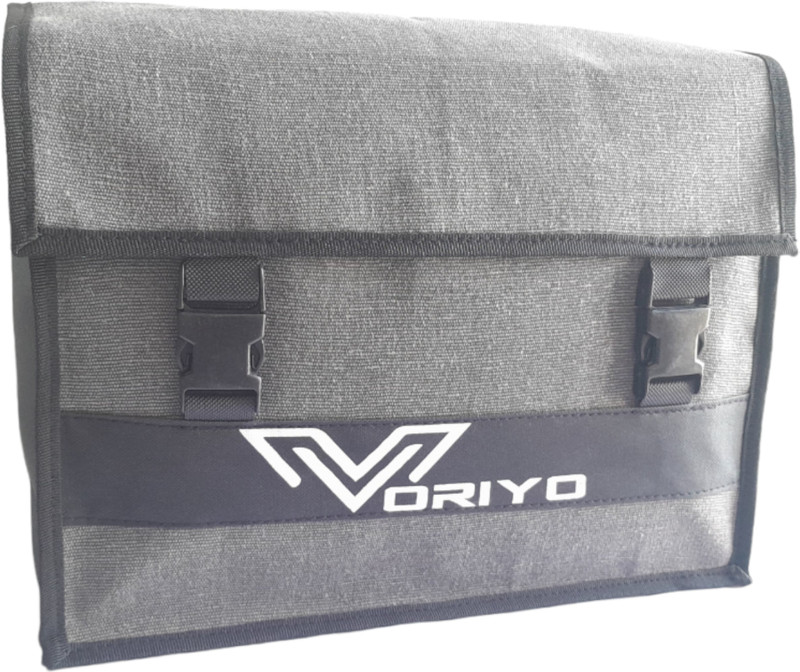 Voriyo Bike Saddle Bag Waterproof Shaddle/Carrier Bag Universal for All Bikes Special Saddle Bag Black Cotton Motorbike Saddlebag(20 L)