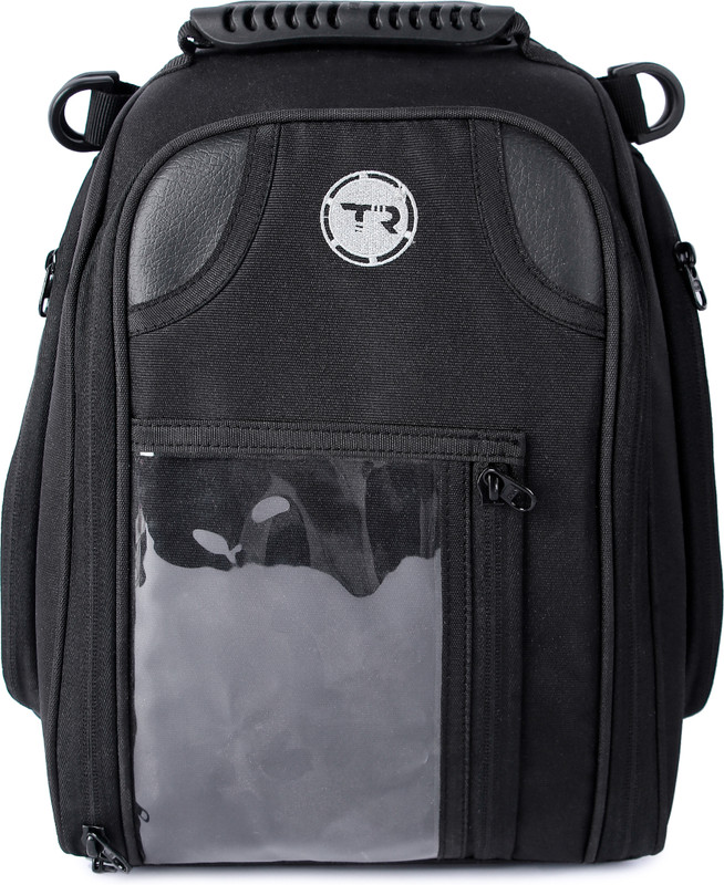 TRUERIDER TRUEBINE TANK BAG One-side Black Fabric Motorbike Saddlebag(23 L)