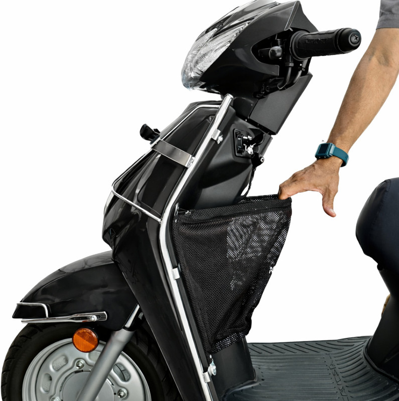Fibera Original Basket For Activa 6G 110 BS6 (Feb 2020- Present) Luggage Box Black Polyester Motorbike Saddlebag(15 L)