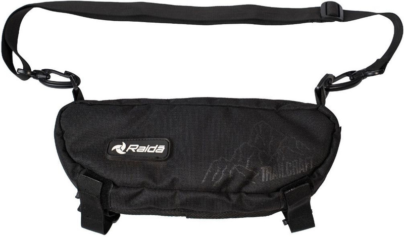 Raida Raida Trailcraft Handlebar Bag | 600D Cordura | Universal Fit | Sling Bag Luggage Box Black Polyester Motorbike Saddlebag