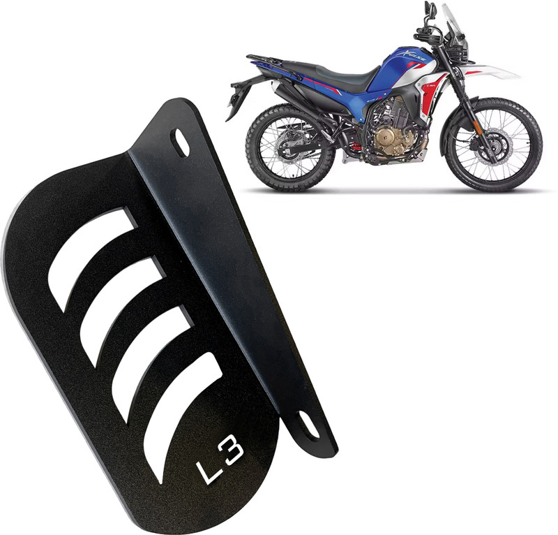 L3 MODZ Hero Xpulse 210 Metal Pillion Footrest for | High-Quality, Durable Rear Footrest Two Wheeler Stand Pad